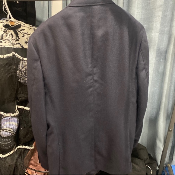 Robert graham cashmere suit blazer - navy blue - Picture 6 of 8